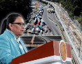 Rosa Icela Rodríguez hizo un llamado a transportistas y productores del campo a privilegiar el diálogo y no afectar los derechos de terceros. EFE/F. Gutiérrez ESPECIAL/Presidencia de México