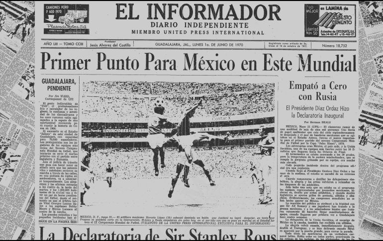 El 31 de mayo de 1970 es la fecha que marcó un antes y un después en el futbol mexicano. ESPECIAL / EL INFORMADOR