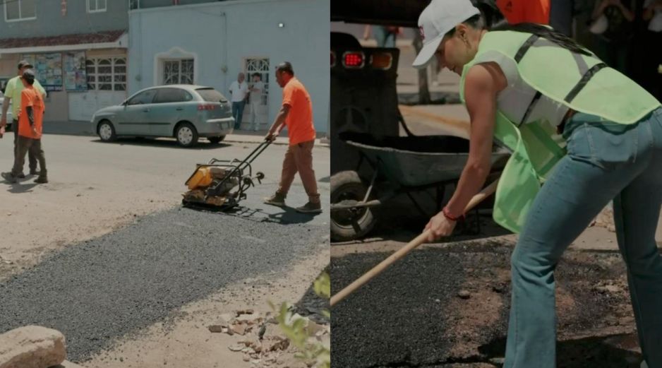 Pozos anunció que continuarán las brigadas y jornadas de bacheo. ESPECIAL