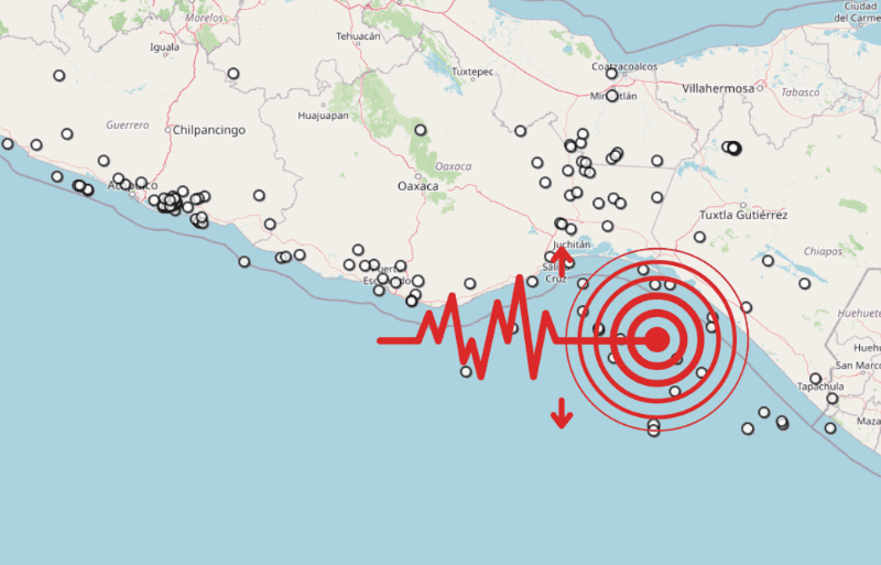 &nbsp;Sismo en Chiapas. ESPECIAL / SSN