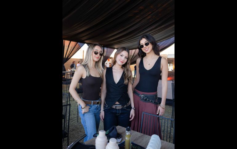 Mariana Padilla, Emma Encinas y Sophia Elías. GENTE BIEN JALISCO / J. Soltero
