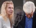 Suzanne Morrison, madre de Matthew Perry, y su esposo Keith Morrison, momentos antes de la sentencia presentada a Jasveen Sangha. AP / Damian Dovarganes