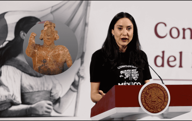 Desde 2018, el Gobierno mexicano recuperó unas 16 mil 500 piezas culturales al combatir subastas. EFE/J. Méndez/X/@ccurieldeicaza