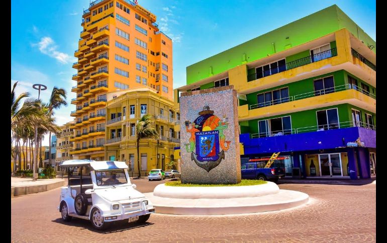 El escudo de Mazatlán, Sinaloa. ESPECIAL/SECRETARÍA DE TURISMO DE SINALOA.