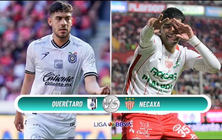 Querétaro y Necaxa se enfrentan en busca de puntos importantes para el cierre del Clausura 2026. ESPECIAL / IMAGO7 y CANVA
