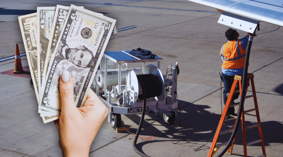 La Asociación Internacional de Transporte Aéreo (IATA, por sus siglas en inglés) calcula que la turbosina representa un tercio de los gastos totales de las aerolíneas. ESPECIAL / CANVA