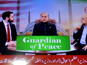 Irán y Estados Unidos iniciaron este sábado en Islamabad su primer encuentro directo. EFE/Bilawal Arbab