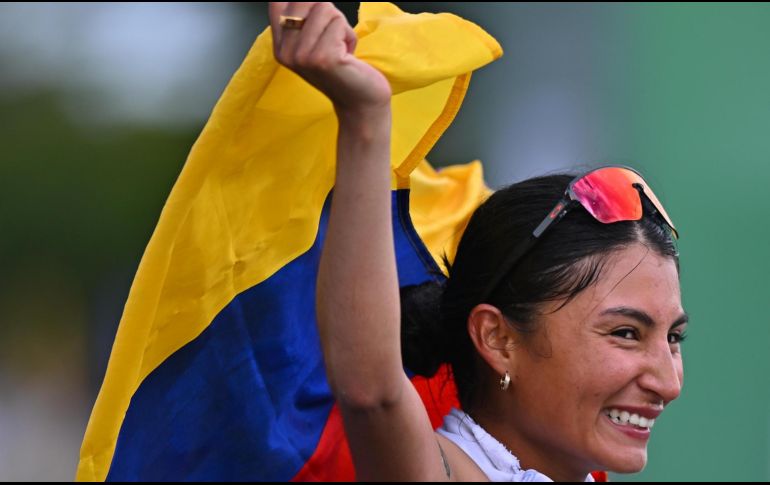 Paula Torres fue la primera en llegar a meta en el maratón con un crono de 3 h 24:37. EFE / A. BORGES
