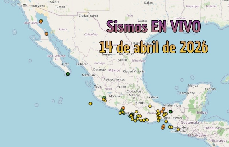 EN VIVO | Sismos en México | Martes 14 de abril. ESPECIAL / SSN