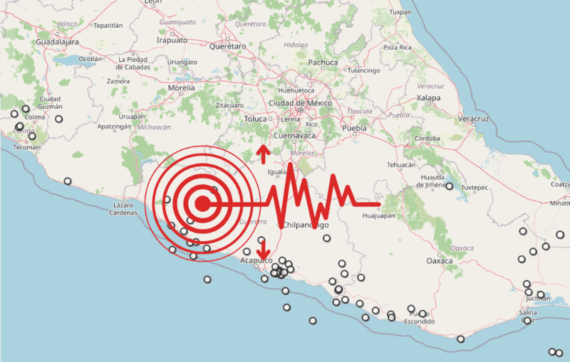 &nbsp;Sismo en Guerrero. ESPECIAL / SSN