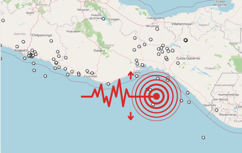 &nbsp;Sismo en Chiapas. ESPECIAL / SSN