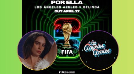 Gianni Infantino publicó desde sus redes sociales que la FIFA trabaja en la producción del álbum musical con motivo de la Copa Mundial 2026. X / @angelesazulesmx / @belindapop / @fifaworldcup_es