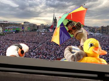 Las y los niños presentes el 30 de abril en la CDMX podrán ver a 31 minutos en el Zócalo. SUN / ARCHIVO