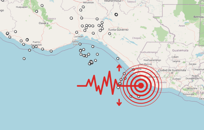 Sismo en Chiapas. ESPECIAL / SSN&nbsp;
