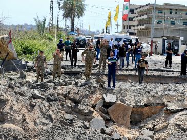 Familias desplazadas comenzaron a trasladarse hacia el sur de Líbano y los suburbios del sur de Beirut o bien arrancó la tregua. EFE/STRINGER