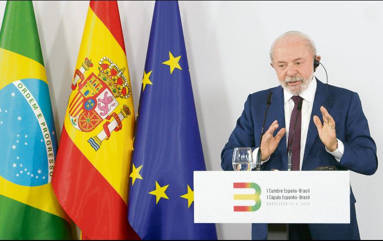 Luiz Inácio Lula da Silva defendió la democracia y el multilateralismo durante su visita oficial a España. EFE