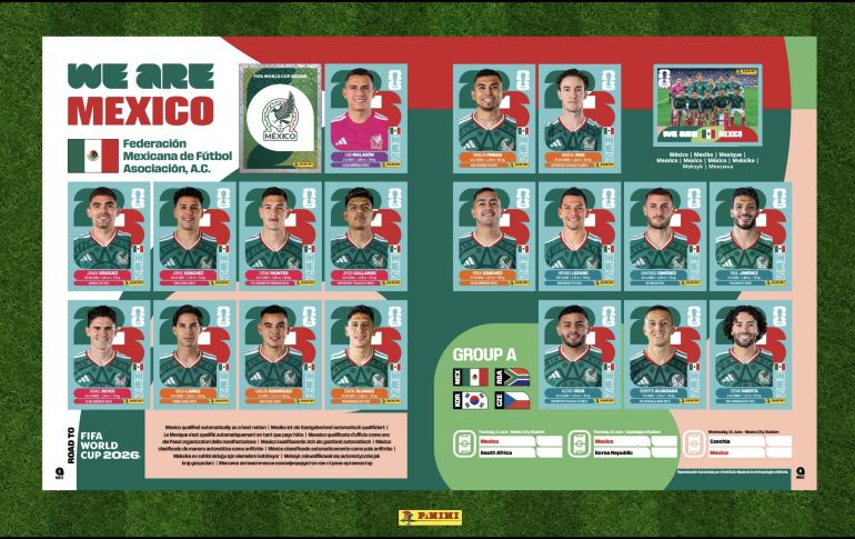 Los aficionados leyeron con sorpresa el mensaje publicado en las redes sociales y vieron la imagen de una plantilla que dista mucho de lo que se espera para la justa del futbol de la FIFA. X / @PaniniSportMx