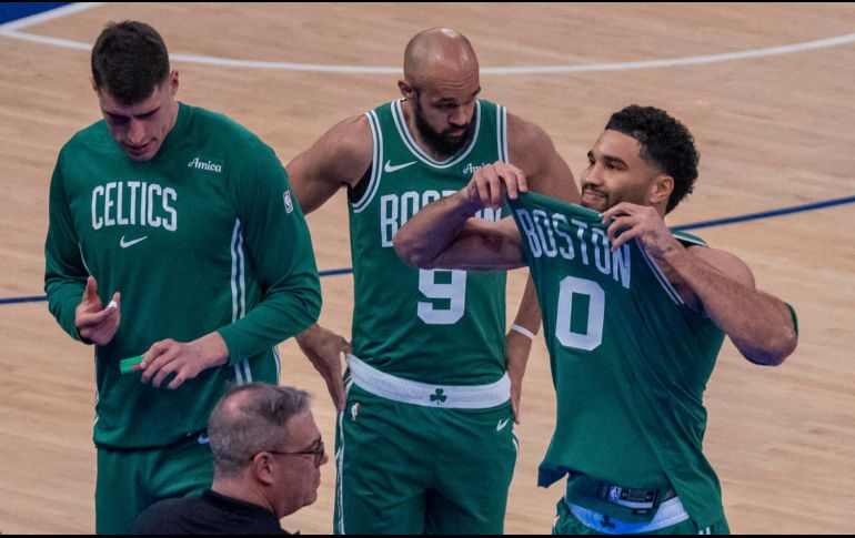 Jayson Tatum sigue jugando como si nunca se hubiera roto el tendón de Aquiles. EFE / ARCHIVO