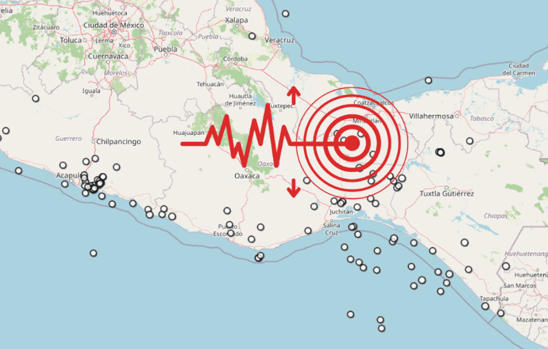 &nbsp;Sismo en Veracruz. ESPECIAL / SSN