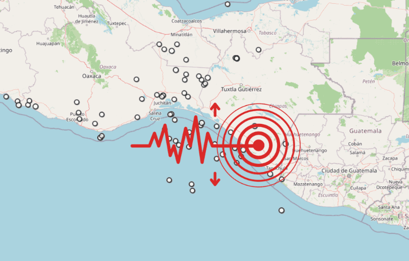 &nbsp;Sismo en Chiapas. ESPECIAL / SSN