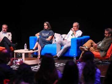 Panel: Incentivos Cinematograficos en: Portugal, España y Mexico en el FICG 41 en el que se presentó el apoyo EFICA. EL INFORMADOR / J. Acosta