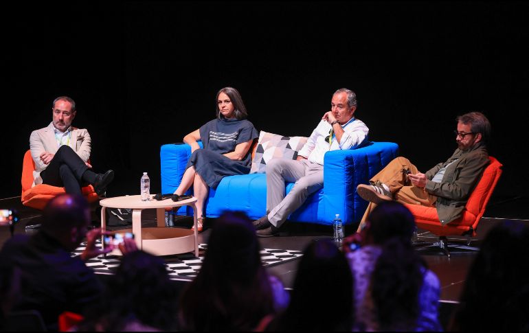 Panel Incentivos Cinematográficos en: Portugal, España y México en el FICG 41 en el que se presentó el apoyo EFICA. EL INFORMADOR / J. Acosta