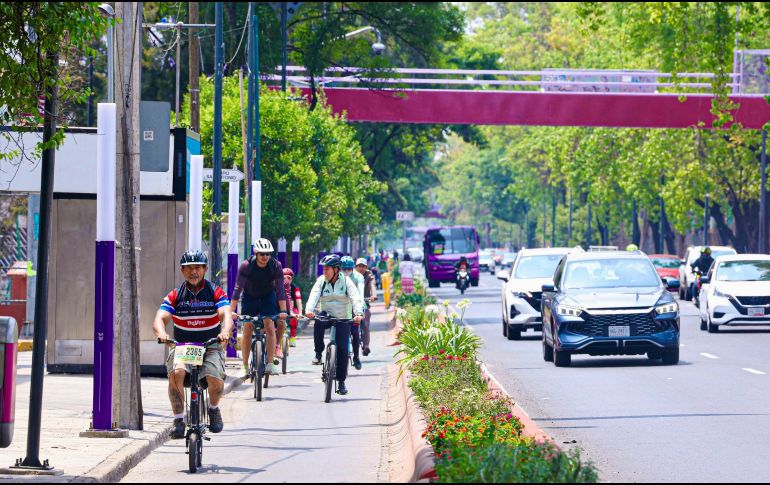 La nueva ciclovía “La Gran Tenochtitlán” busca transformar la movilidad sobre Calzada de Tlalpan. X/@ClaraBrugadaM