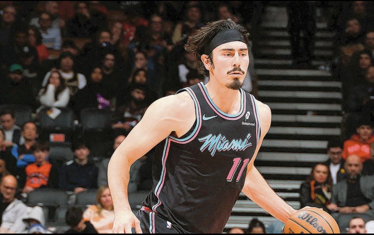 Jiame Jaquez Jr. El mexicano se consolida como una pieza clave del Heat. AFP