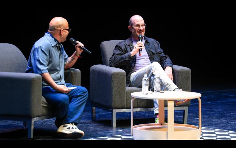 Conversando con Gonzalo Lira, la presencia de Aronofsky se convirtió en uno de los momentos más esperados y comentados de la actual edición del FICG. EL INFORMADOR/J. Acosta