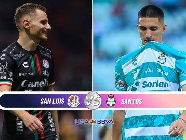 El Atlético de San Luis buscará aprovechar su localía para sumar tres puntos y agravar la crisis de Santos Laguna en la recta final del torneo. ESPECIAL / IMAGO7 y CANVA