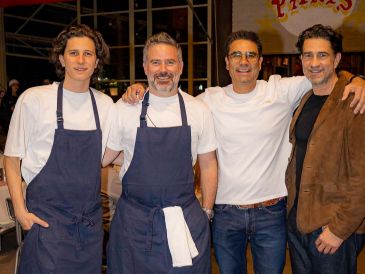 Roberto Morales, Chema Martínez Gallardo, Dax Rivera Maya y Andrés Morales. GENTE BIEN JALISCO / Apertura de Fondos & Bikinis