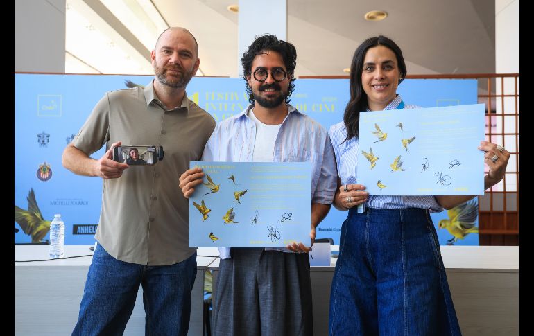 La Escola Superior de Cinema i Audiovisuals de Catalunya (ESCAC) y el FICG anunciaron, a través de una rueda de prensa llevada a cabo en el Conjunto Santander de Artes Escénicas, a los becarios de 2026: Viviana Zúñiga Rojas y Gustavo Mateu Paredes. EL INFORMADOR / J. Acosta