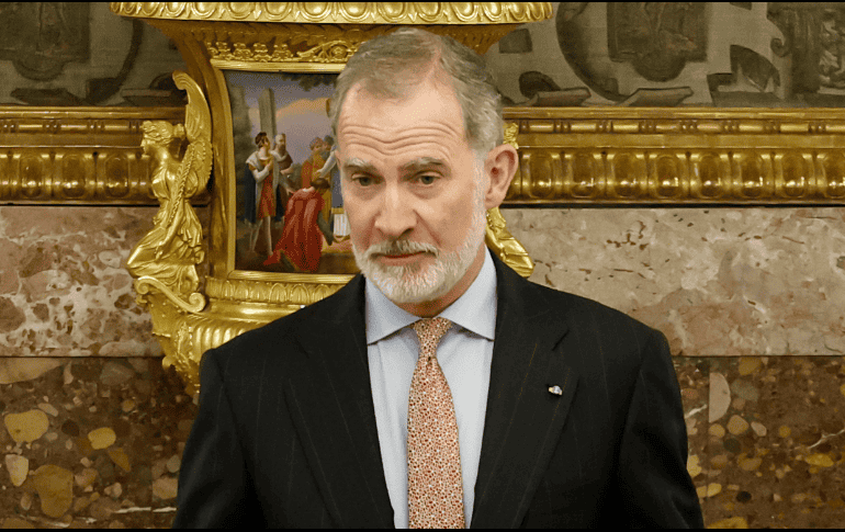 Las declaraciones de Felipe VI se producen después de que la Presidenta Claudia Sheinbaum visitara España. EFE/C. Moya