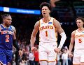 Los Hawks pueden poner contra la espada y la pared a los Knicks con una victoria más en casa. AFP/ K. C. COX.