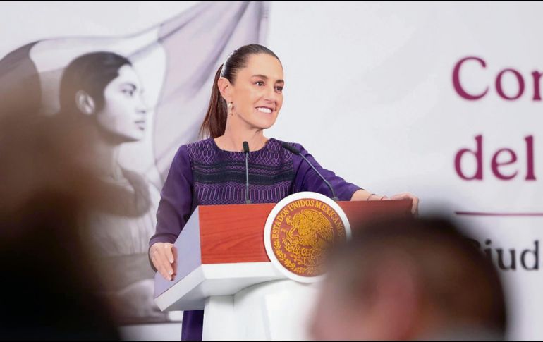 La Presidenta, durante la conferencia matutina, donde habló de México como destino turístico. ESPECIAL