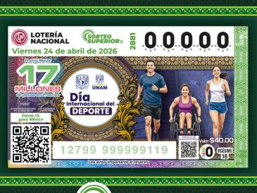El billete del Sorteo Superior 2881 conmemoró el Día Internacional del Deporte para el Desarrollo y la Paz (6 de abril). X/lotenal