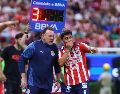 Las Chivas de Milito impusieron una nueva marca de puntos para el club, pero quedaron en el segundo lugar de la Liga MX por diferencia de goles. IMAGO7/J. Cubeyro