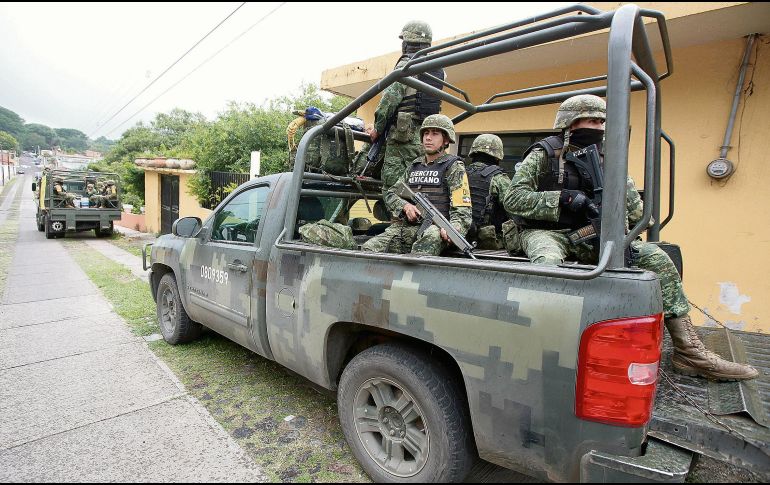 El Ejército y la Guardia Nacional han reforzado su presencia en Colima.  EFE