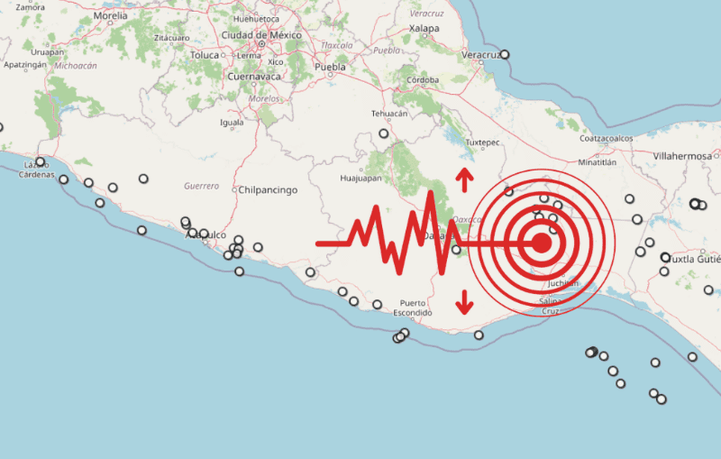 Sismo en Oaxaca. ESPECIAL / SSN&nbsp;