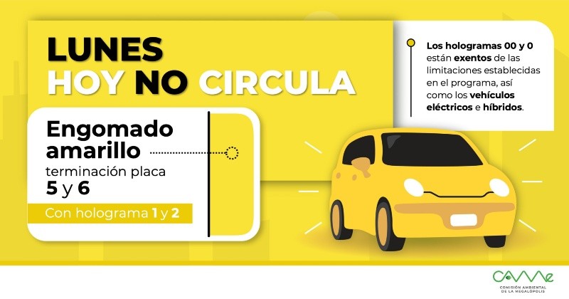 Estos autos no circulan este lunes 27 de abril. ESPECIAL&nbsp;