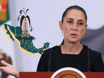 La Presidenta explicó que si bien México cuenta con petróleo y refinerías, el precio de los combustibles se establece desde el mercado global.  EFE / M. Guzmán