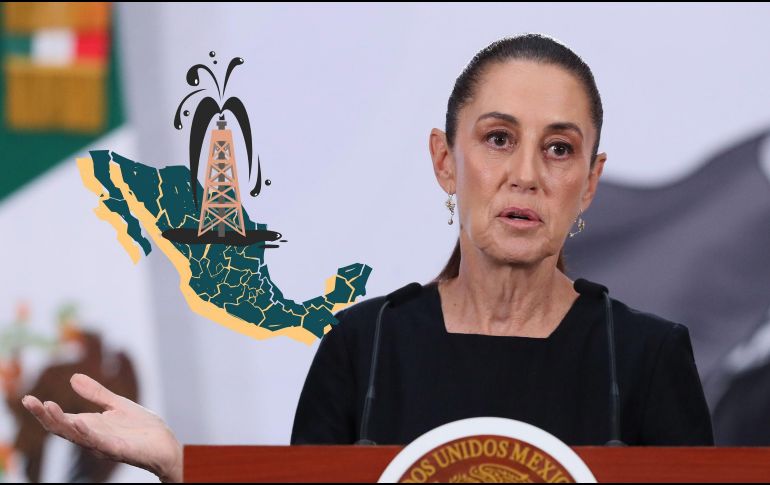 La Presidenta explicó que si bien México cuenta con petróleo y refinerías, el precio de los combustibles se establece desde el mercado global.  EFE / M. Guzmán