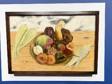 “Frutos de la tierra” realizada por Frida Kahlo en 1938. EL INFORMADOR/ H. Navarro