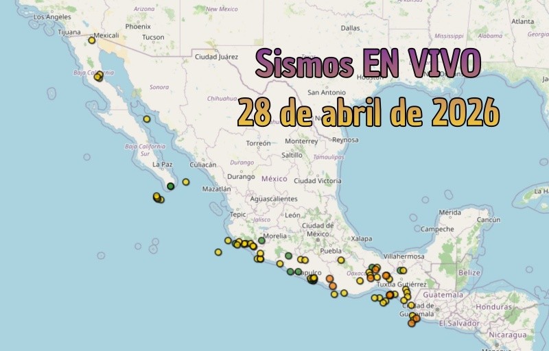 EN VIVO | Sismos en México | Martes 28 de abril. ESPECIAL / SSN