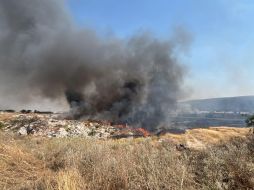 El vertedero incendiado en la zona de Technology Park, en Zapopan, ya había sido reportado por el Gobierno municipal a la Fiscalía de Jalisco desde octubre. CORTESÍA