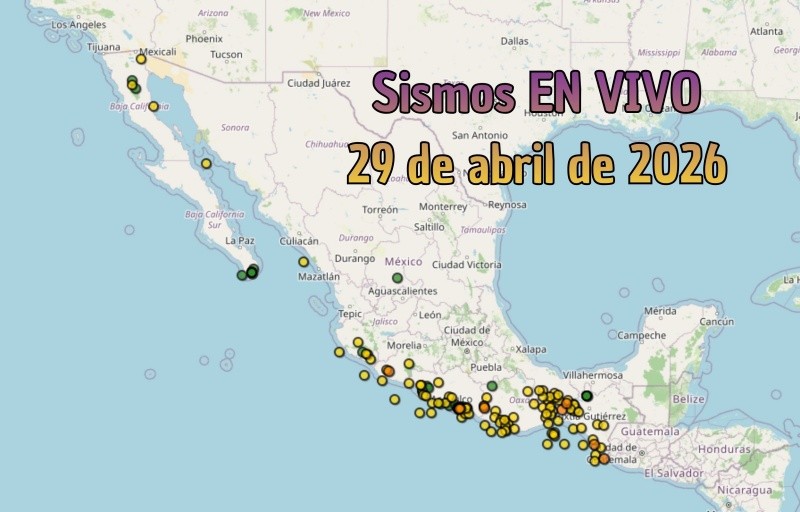 EN VIVO | Sismos en México | Miércoles 29 de abril. ESPECIAL / SSN