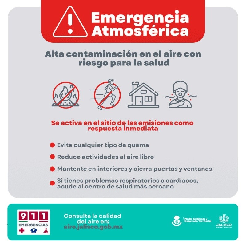 &nbsp;Recomendaciones por emergencia atmosférica activa. ESPECIAL