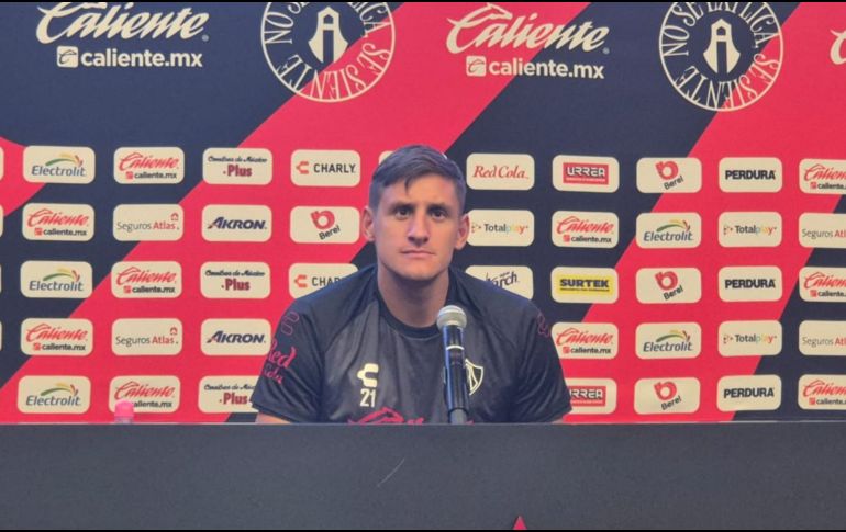 Rodrigo Schlegel, zaguero central del Atlas, alzó la voz a nombre de un plantel que no se conforma con haber clasificado. EL INFORMADOR/ J. ROBLES.