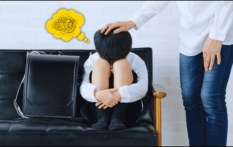 Ocho de cada 10 atenciones en salud mental infantil en México están relacionadas con ansiedad, depresión y problemas de conducta. ESPECIAL / CANVA