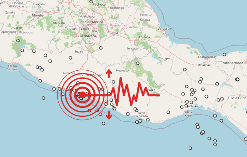 Sismo en Guerrero. ESPECIAL / SSN&nbsp;